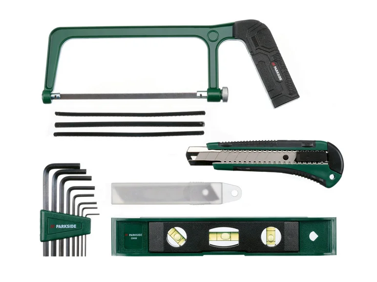 PARKSIDE® Boîte à outils métal 4V et Set de tournevis PWBM A1