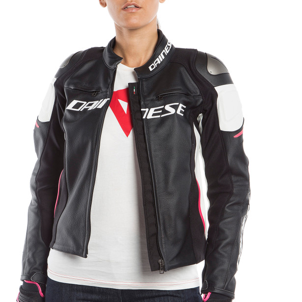 RACING 3 LADY LEATHER JACKET