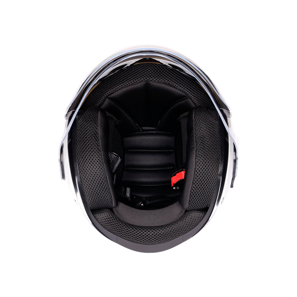 ETERES CAPOLIVERI MATT WHITE/ITALY - MOTORBIKE OPEN FACE HELMET E2206