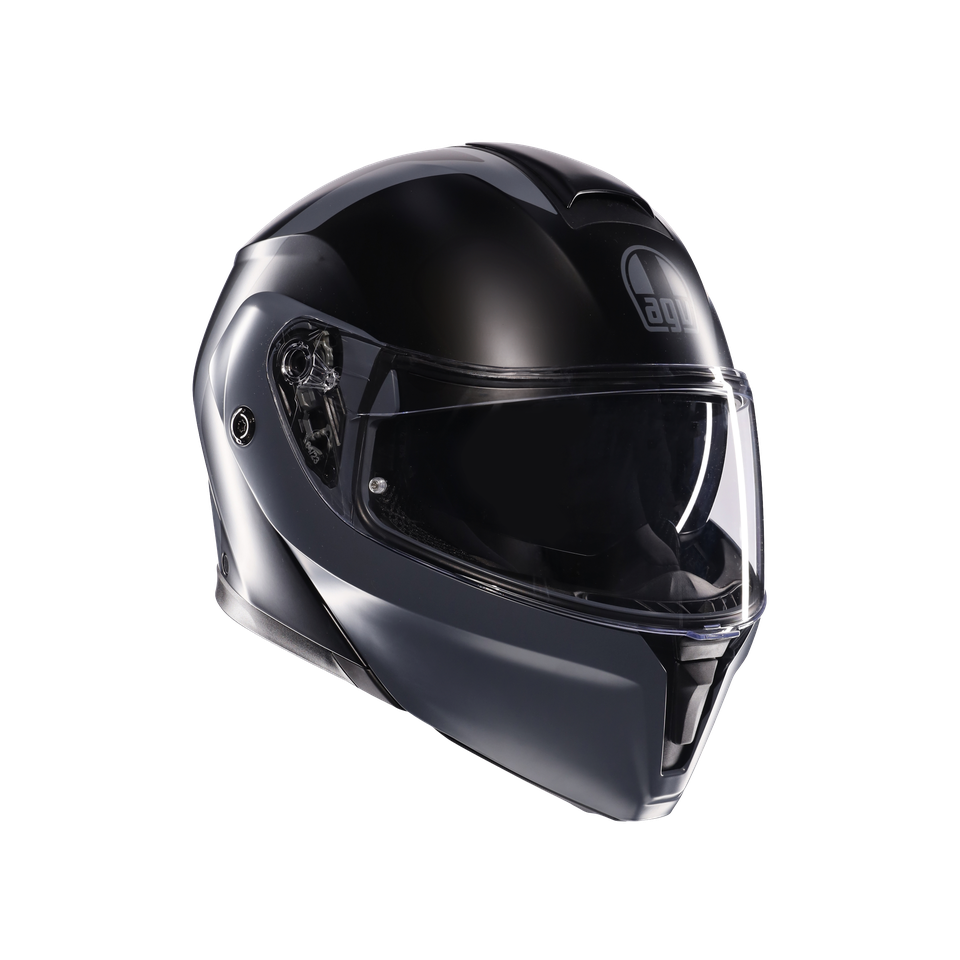 STREETMODULAR RESIA MATT BLACK/GREY - MOTORBIKE FLIP UP HELMET E2206