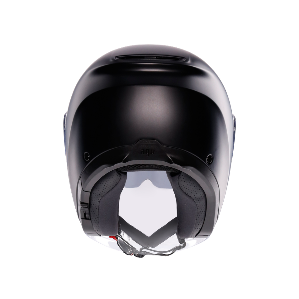 IRIDES MONO MATT BLACK - MOTORBIKE OPEN FACE HELMET E2206