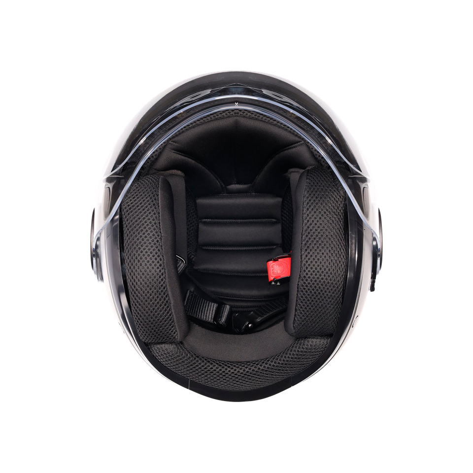 ETERES MONO MATT ASFALTO GREY - MOTORBIKE OPEN FACE HELMET E2206