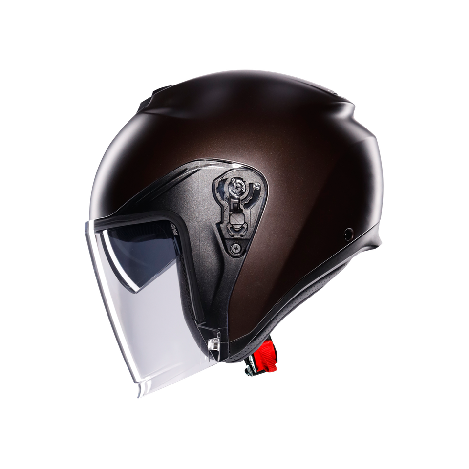 IRIDES MONO MATT PREGIATO BRONZE - MOTORBIKE OPEN FACE HELMET E2206