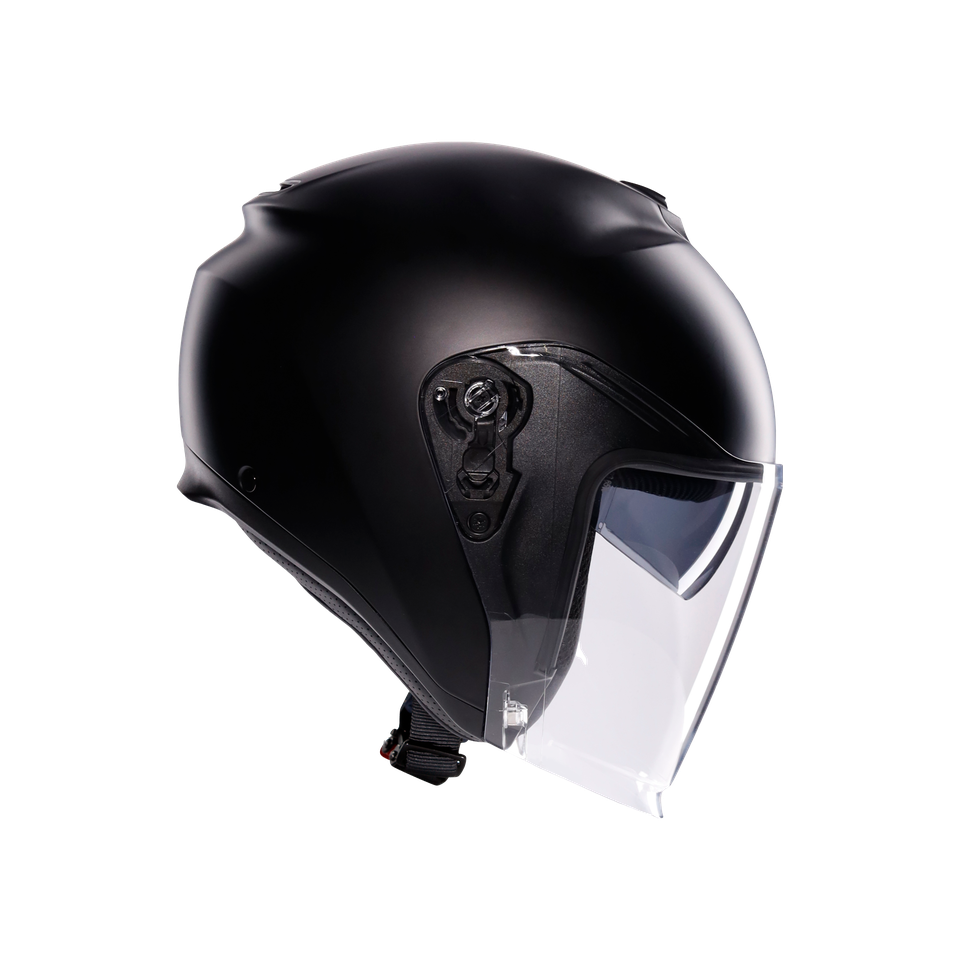 IRIDES MONO MATT BLACK - MOTORBIKE OPEN FACE HELMET E2206
