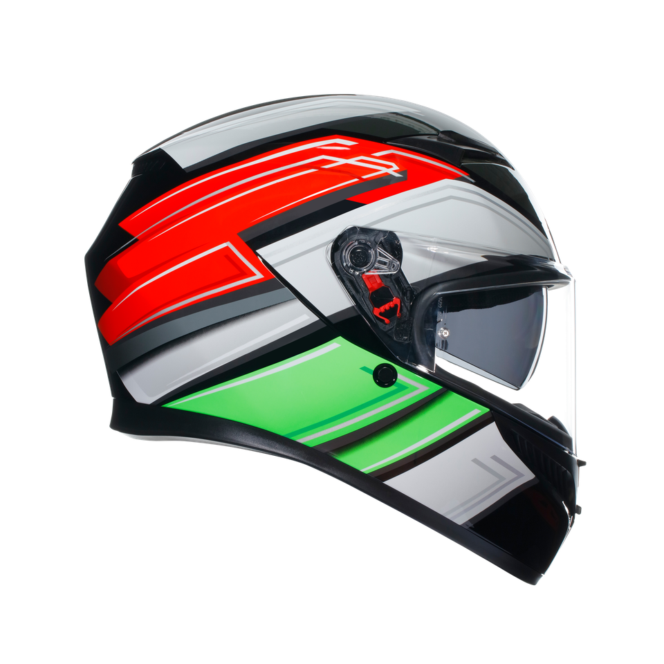 K3 WING BLACK/ITALY - MOTORBIKE FULL FACE HELMET E2206