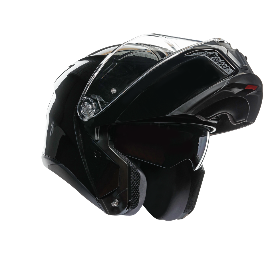 TOURMODULAR BLACK - MOTORBIKE FLIP UP HELMET E2206
