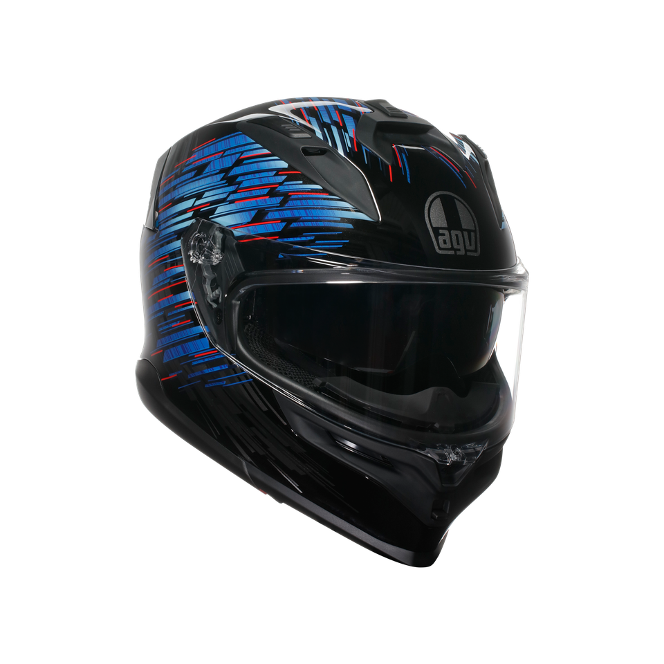 K7 AGV E2206 MPLK - GENISYS MATT BLACK/BLUE/GREY