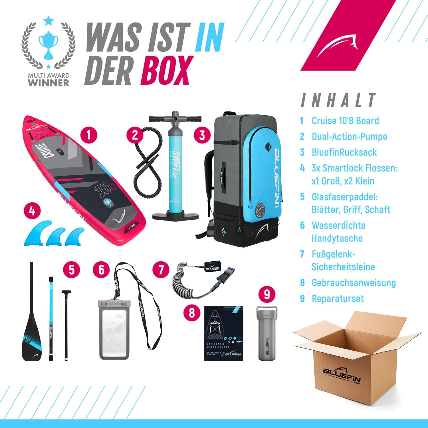 Bluefin Cruise SUP Board Set