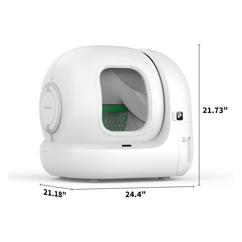 PETKIT PuraMax 2 Self-Cleaning Cat Litter Box, Automatic Litter Box with Anti-Leakage Upgrad Waterproof Litter Pad Max, Scoop-Free Litter Box Includes N50 2.0 & Trash Bags, 2.4G WiFi