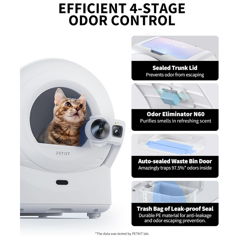 PETKIT Purobot Ultra Self-Packing & AI-Powered Camera Automatic Cat Litter Box, 5G WiFi Self Cleaning Cat Litter Box, True Hands-Free Auto Scooping Cat Litter Box