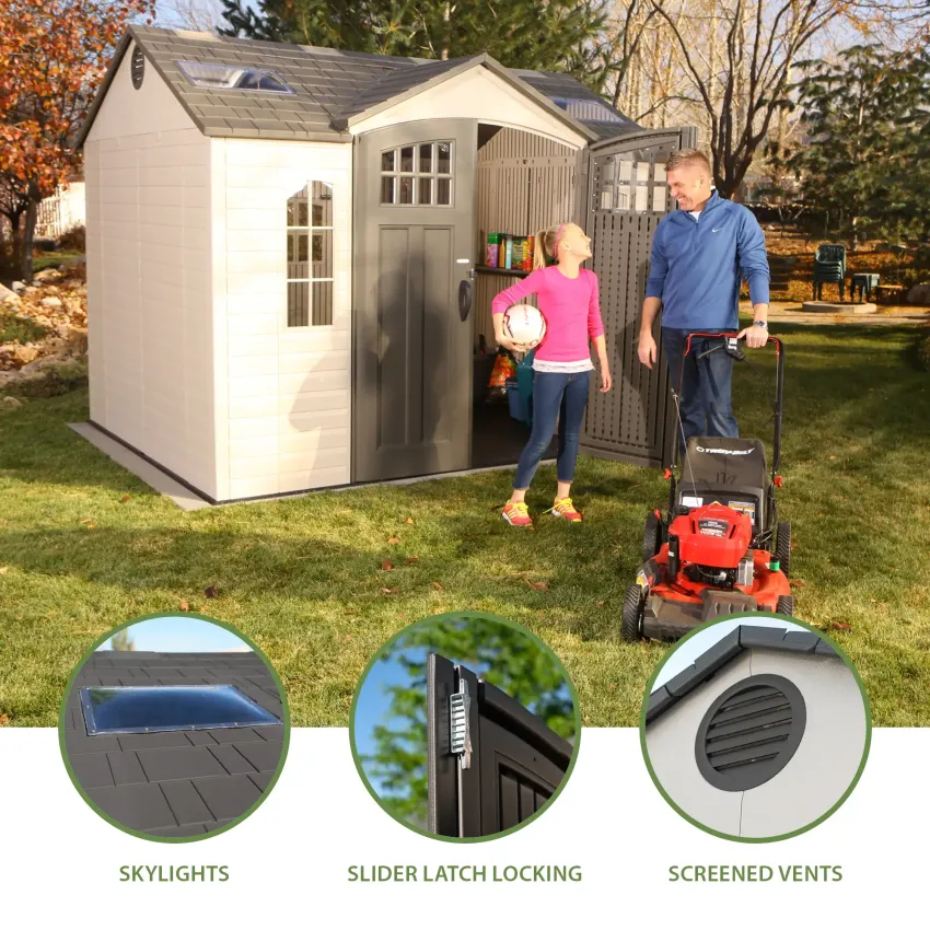 LIFETIME 10 FT. X 8 FT. OUTDOOR STORAGE SHED
