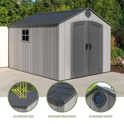 LIFETIME 8 FT. X 12.5 FT. OUTDOOR STORAGE SHED
