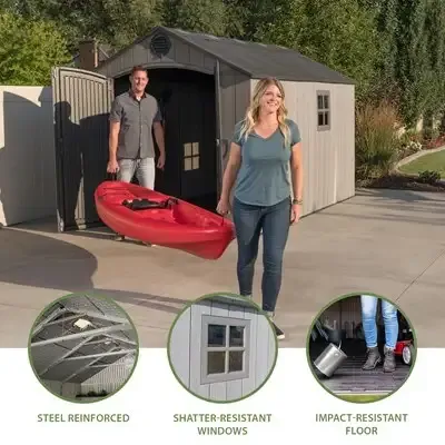 Lifetime 8 ft. x 10 ft. Outdoor Storage Shed