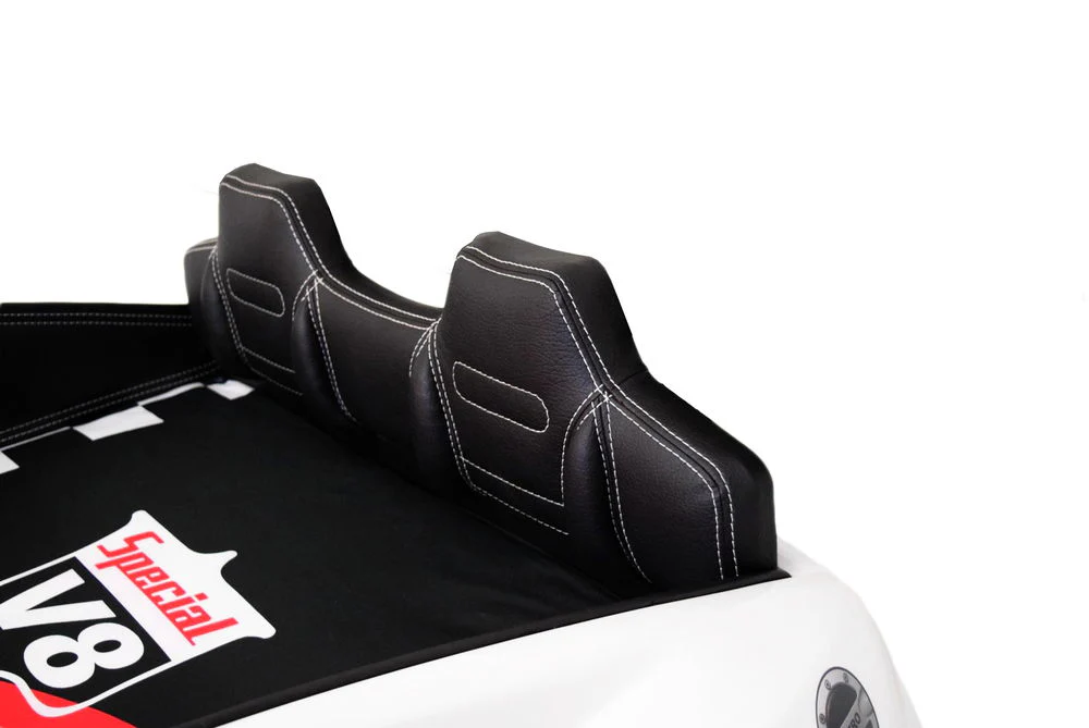 TURBO V8 Sport Autobett Kinderbett 90x190 cm Weiß