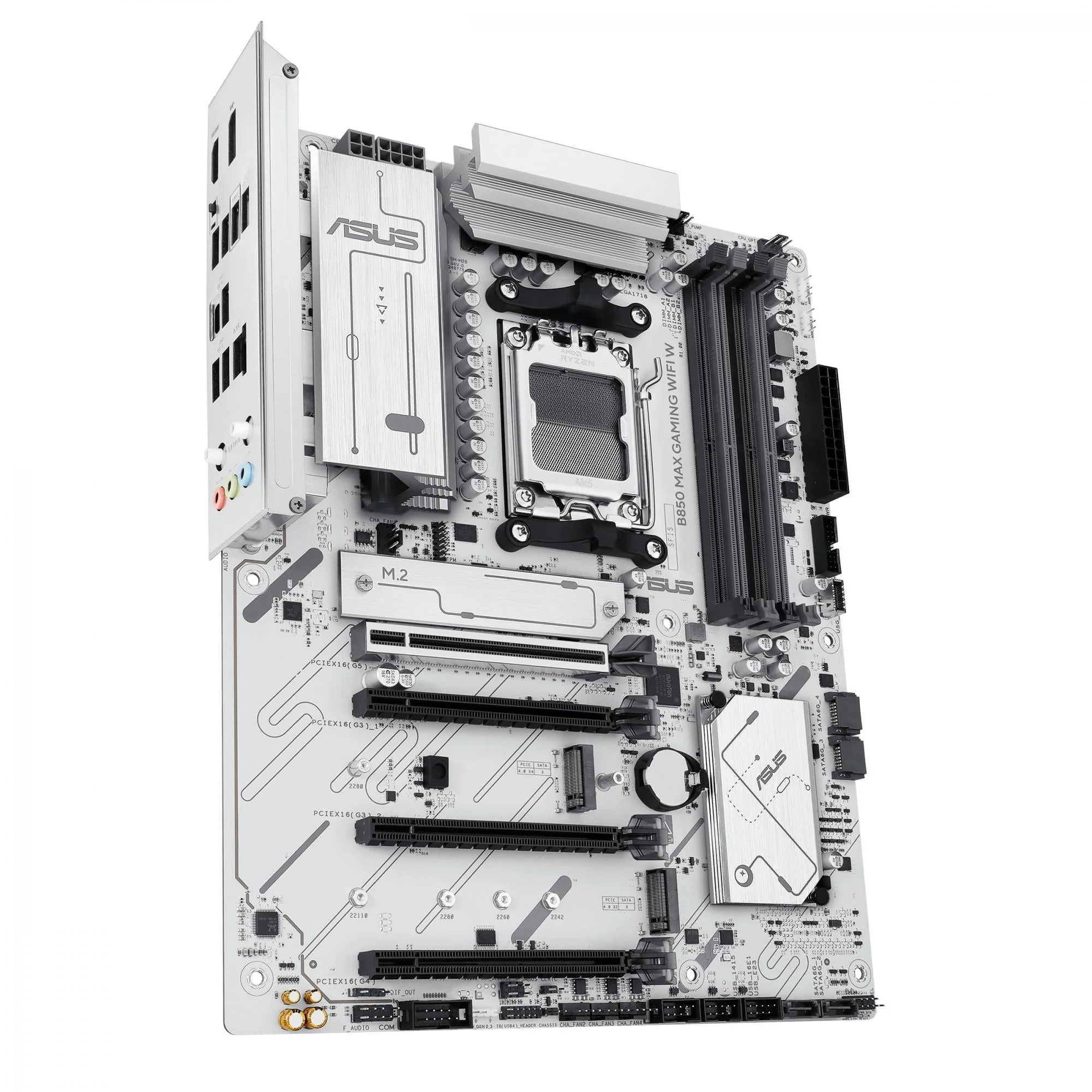 ASUS B850 MAX GAMING WIFI WHITE (ATX. B850. AM5. DDR5)