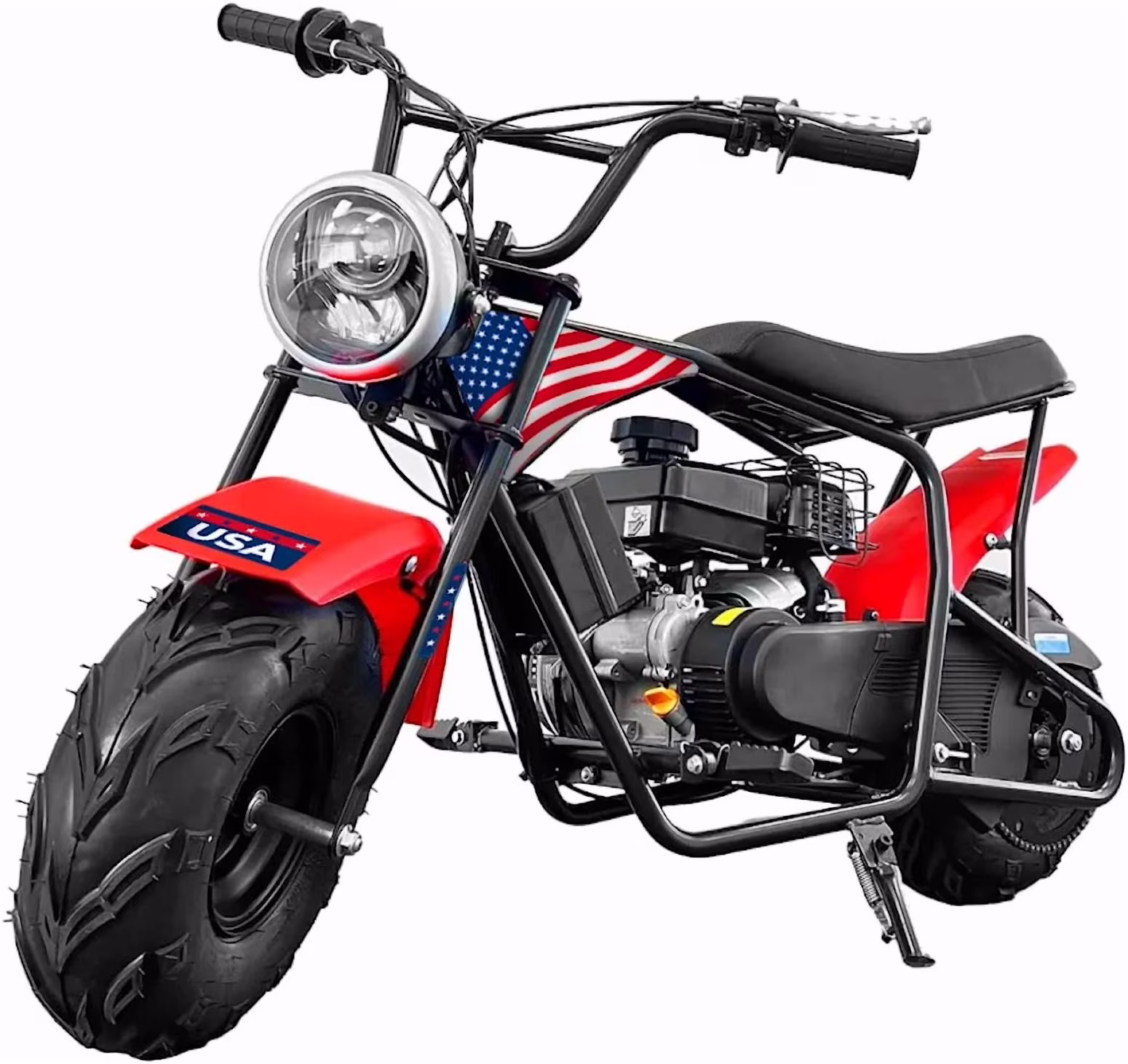 XtremepowerUS Pro Series 99cc Mini Bike Gas Powered Pocket Rocket for Adults Red/Black