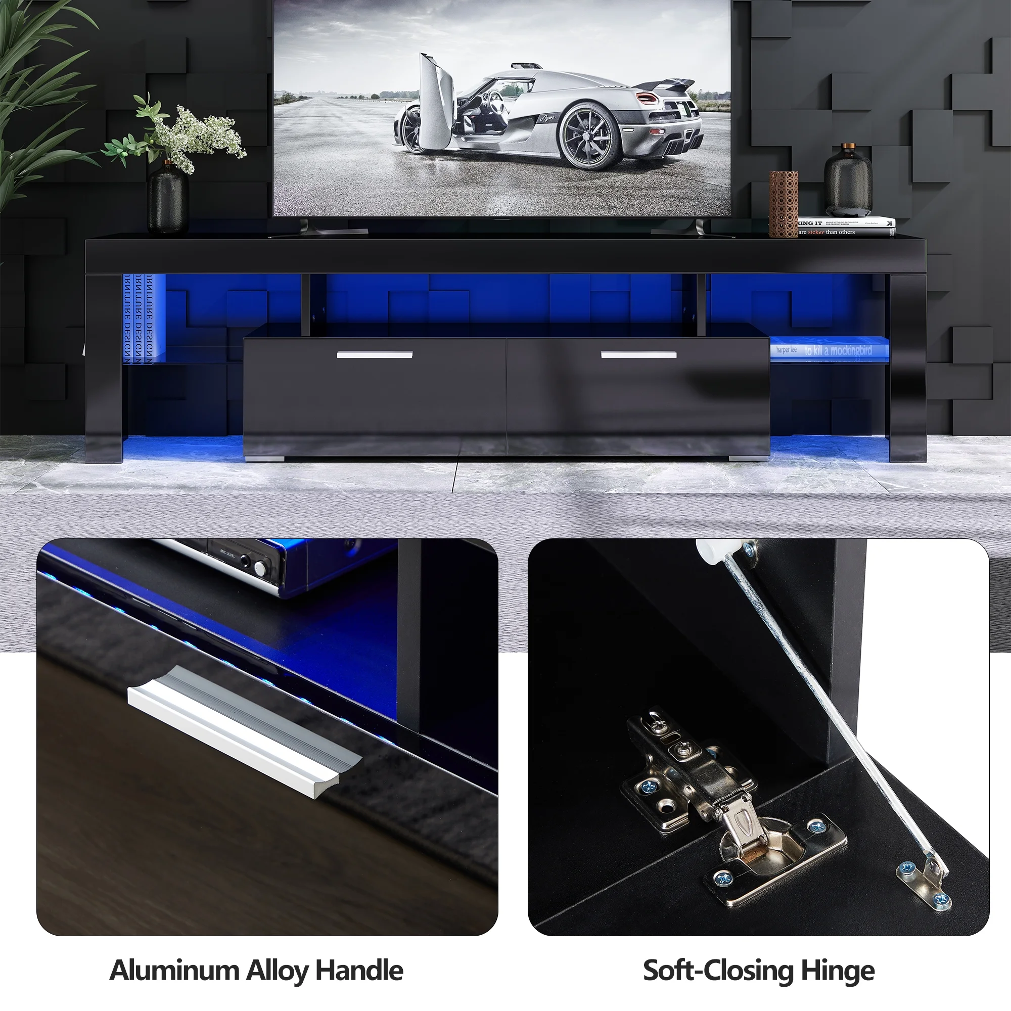 UHOMEPRO TV Stand for TV up to 70