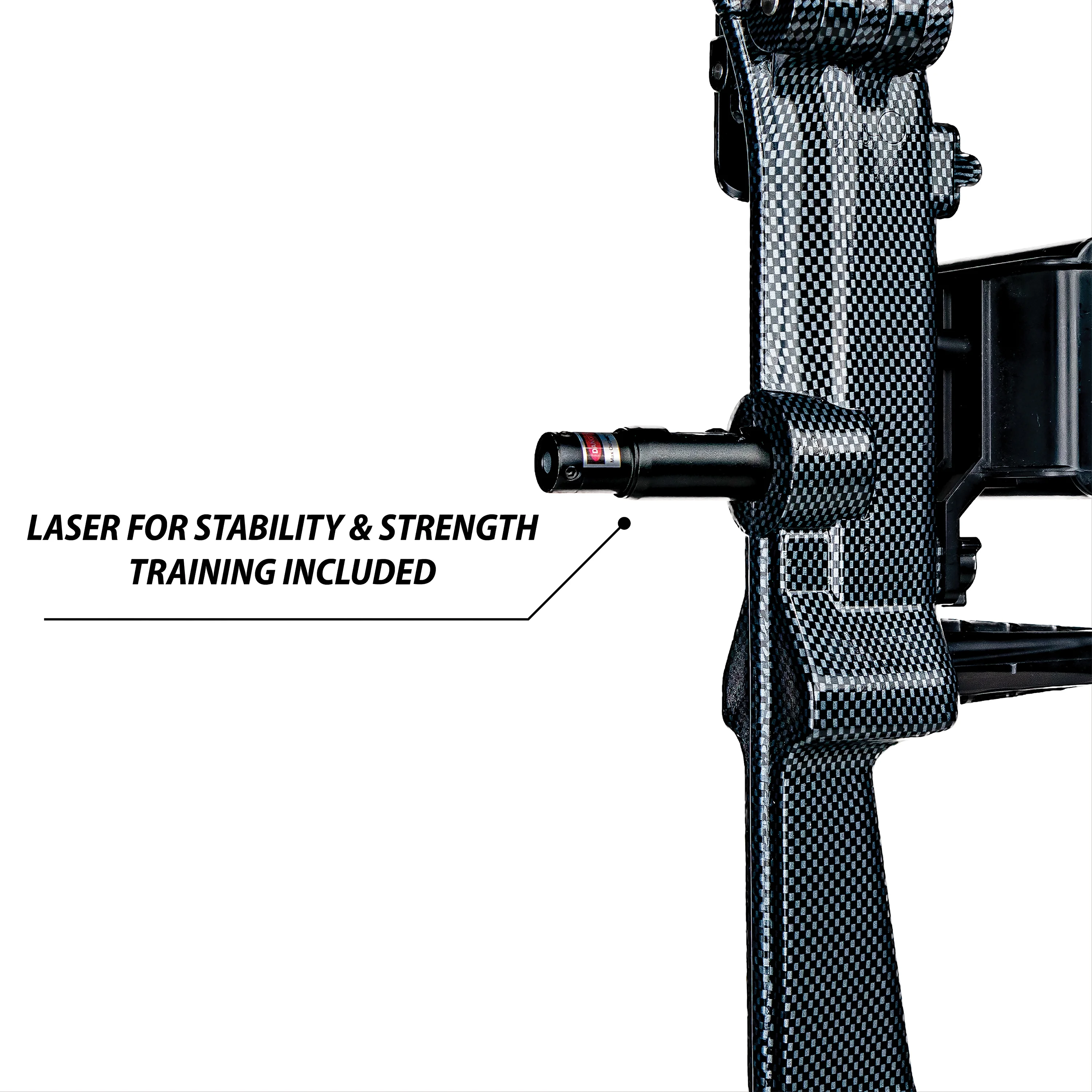 AccuBow 2.0 Carbon Fiber Virtual Archery Gaming & Shooting, 10�C70lbs Adjustable Resistance, Real Bowstring & D-Loop, Phone Mount Included, Ambidextrous, Foldable Design