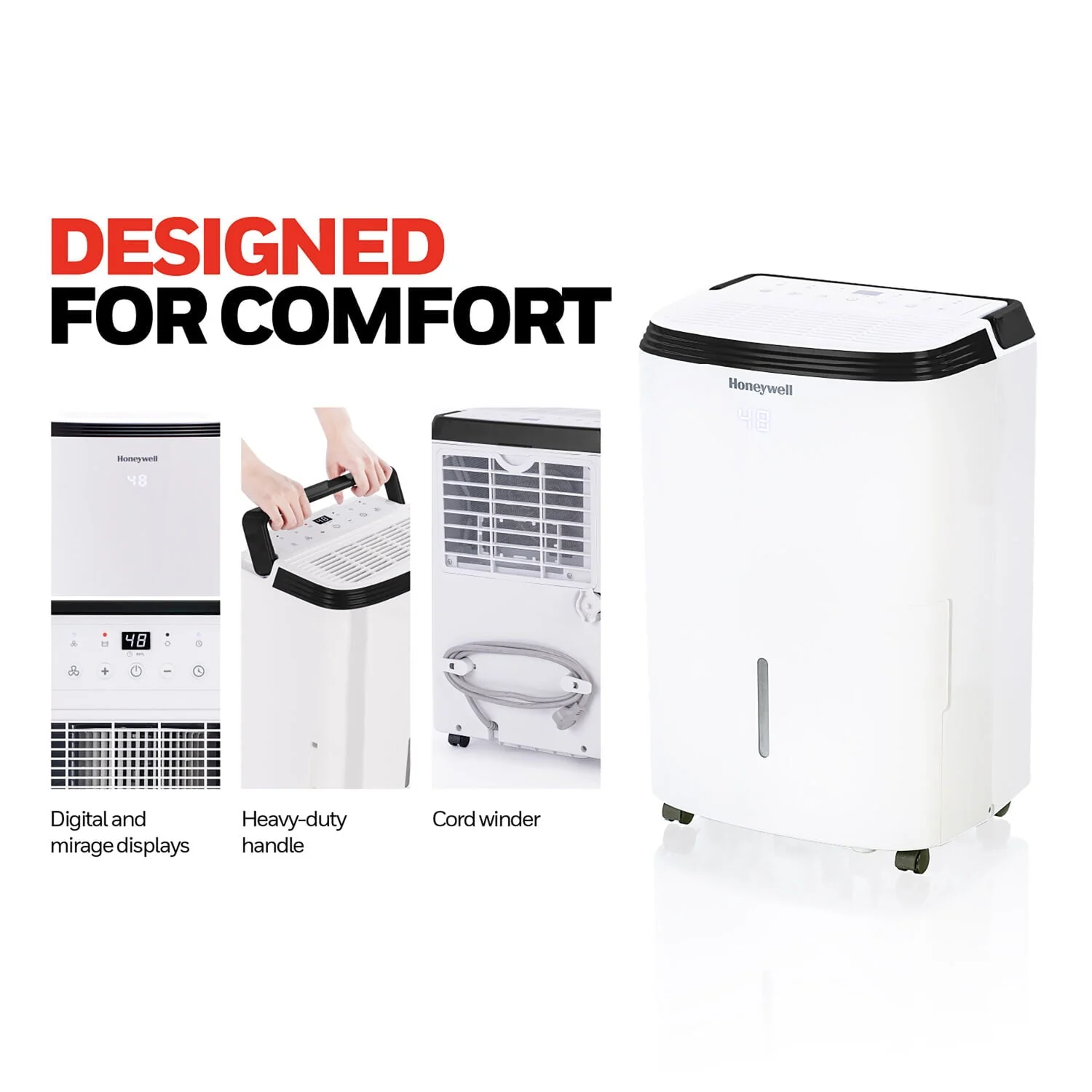 Honeywell 70 Pint Energy Star Dehumidifier with Pump, TP70AWKNR