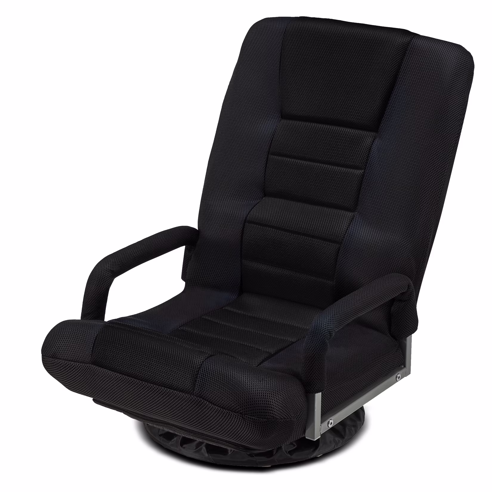 Avocahom Swivel Gaming Floor Chair w/ Armrest Handles, No Assembly gaming chair rocker, Folding Reclining Sofa w/6 Position Adjustable Backrest for Video Games, Watching TV, Reading,Blue