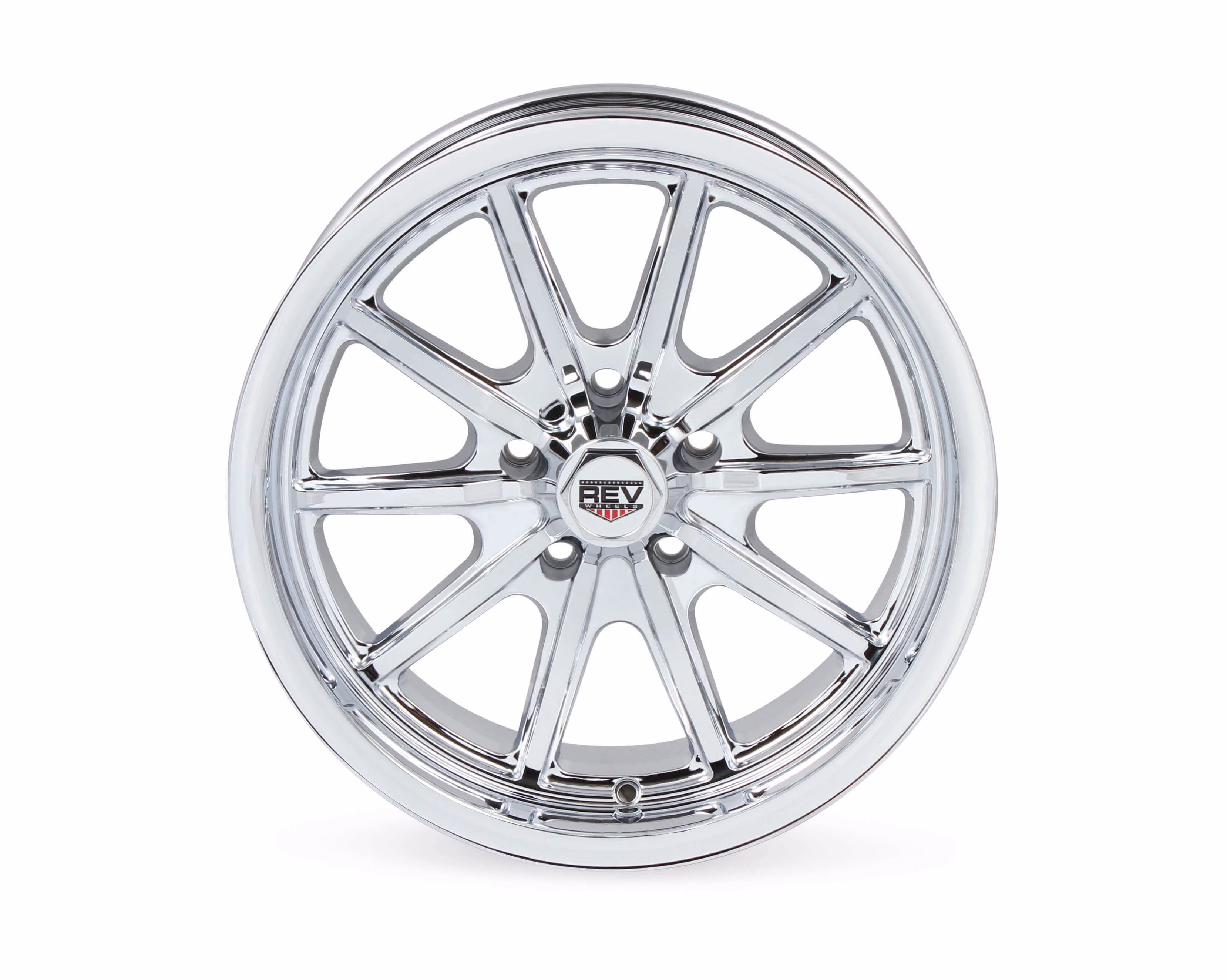 REV Wheels 110C-7806100 110 Series- 17x8 - 4.5 bs - 5x4.75/5x120.65 - Chrome