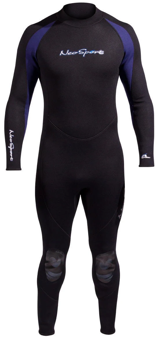 NeoSport Men's 5mm Full Wetsuit Premium Neoprene Black/Blue