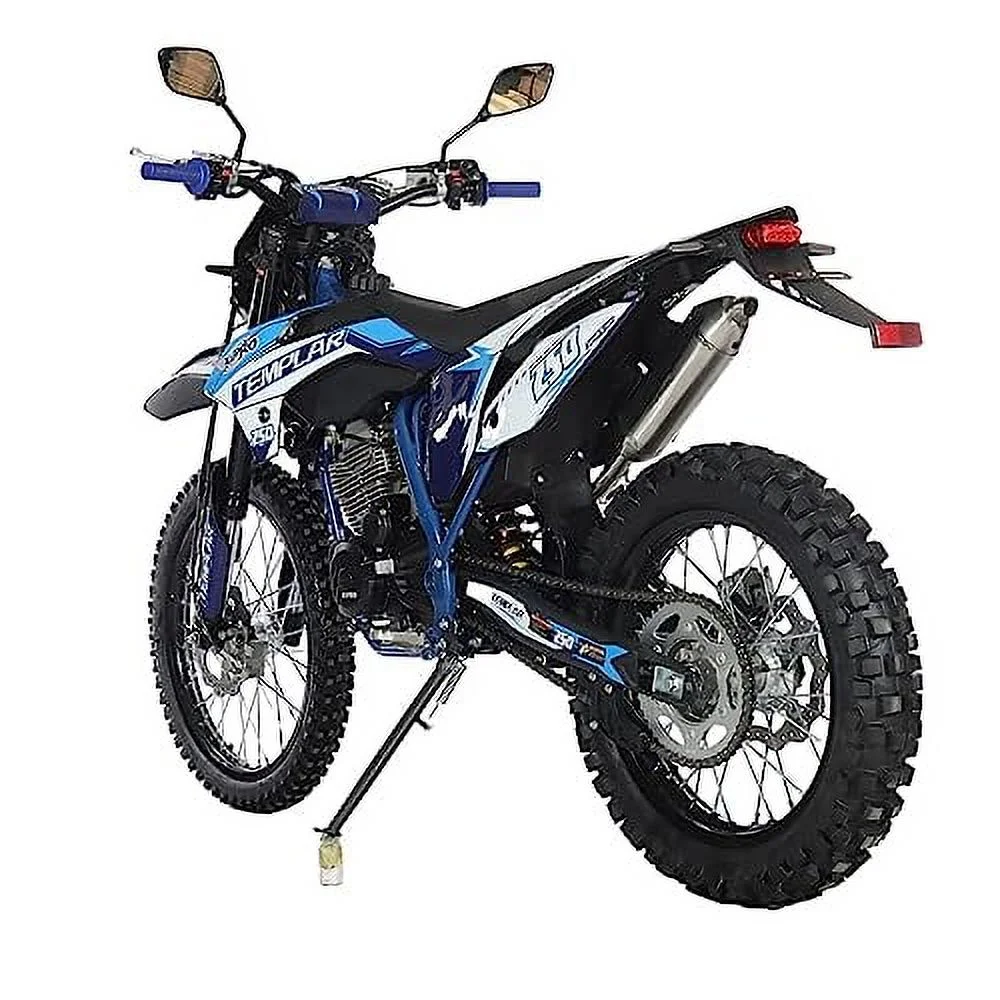 X-Pro Brand New Templar 250cc Zongshen Brand Engine Gas Dirt Bike Pit Bike with All Lights and 5-Speed Manual Transmission, Electric/Kick Start! Big 21