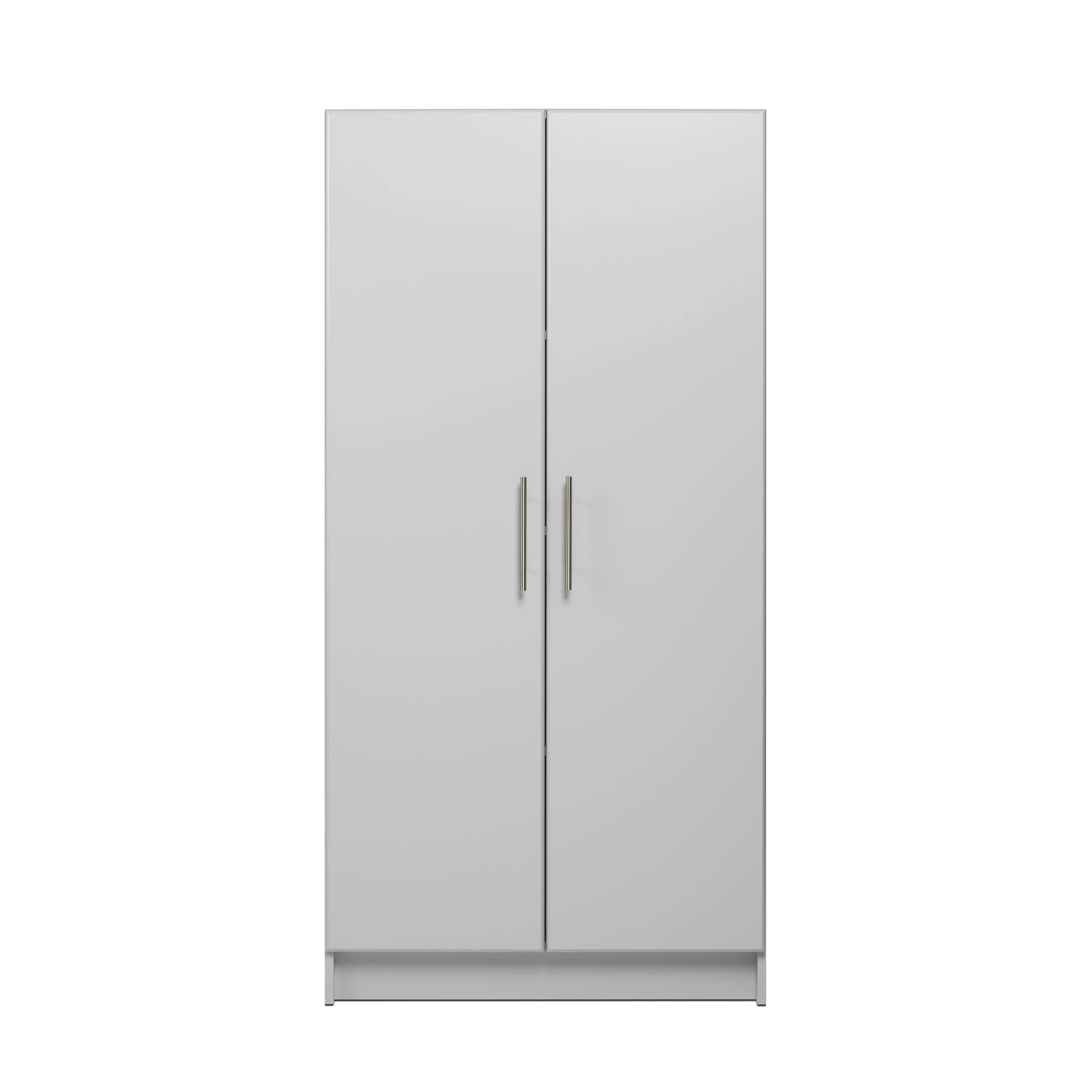 Prepac Elite 2 Door Standing Storage Cabinet, Light Gray