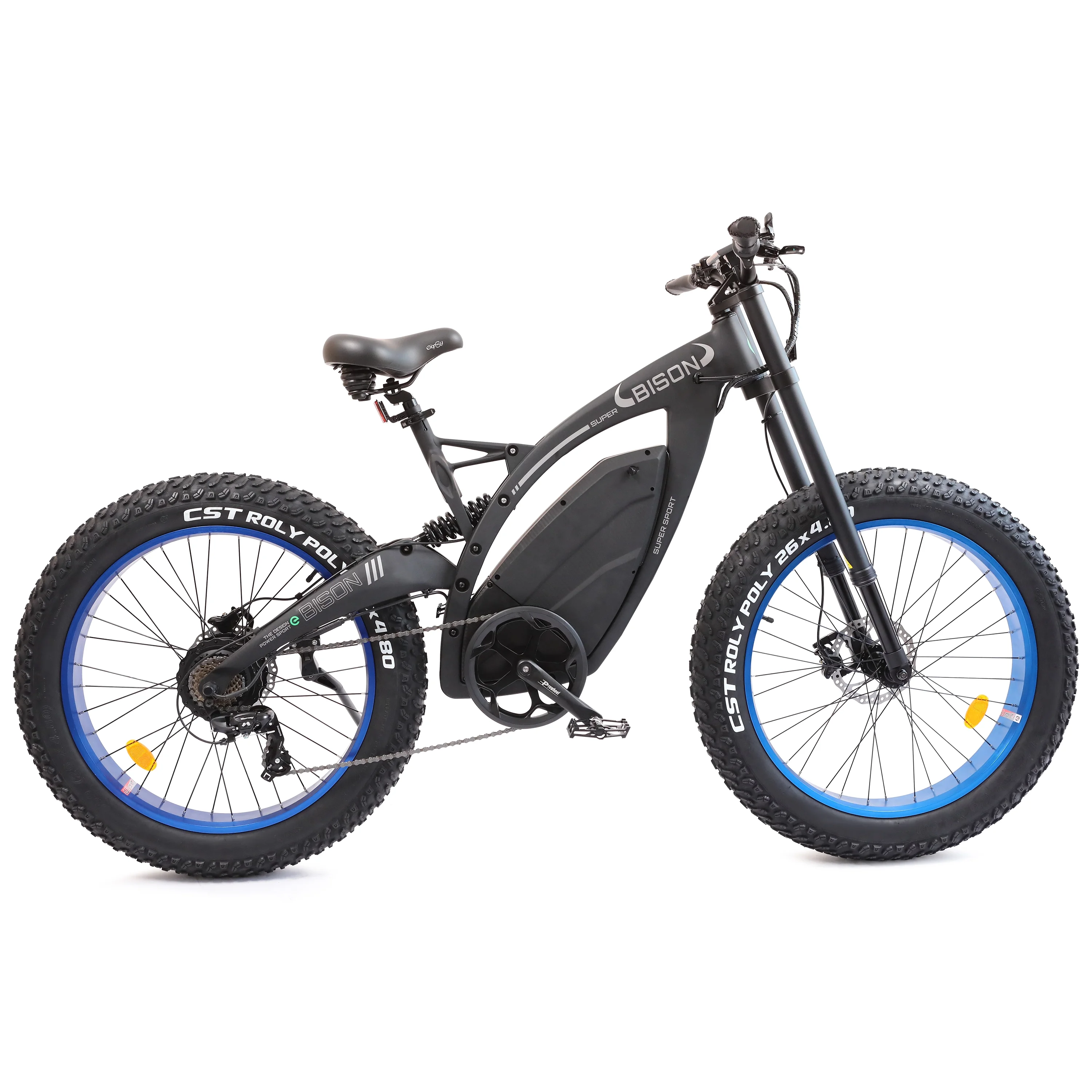 Ecotric Electric MTB Bike 18 Ah 48 V 750 W Battery 26 In. 4.8 In. Fat Tire Full Suspension Fork Aluminum Frame Men's Mountain Bike Beach E-Bike Snow Bicycle for Adults A-E516646