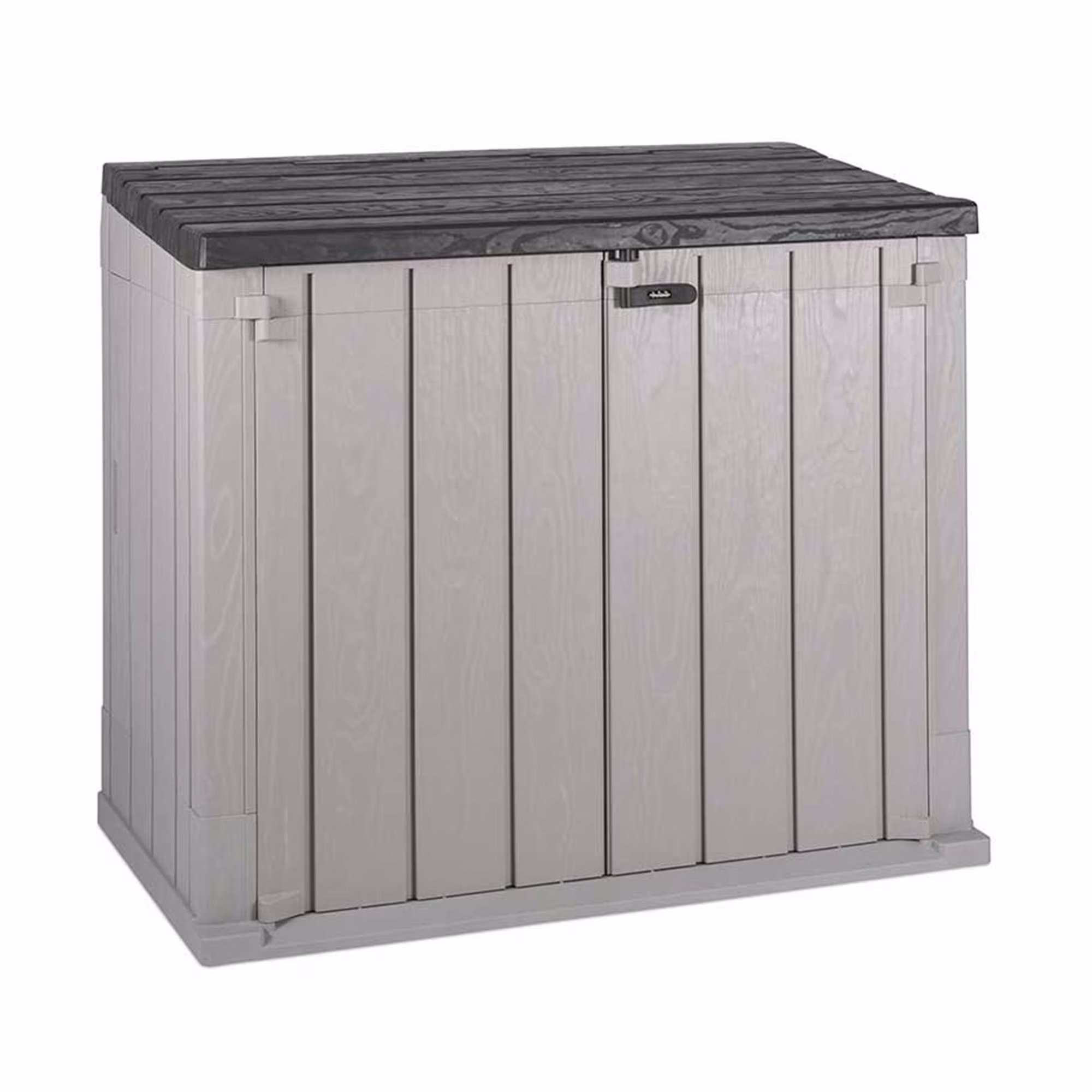 Open Box Toomax Stora Way Outdoor Storage Shed Cabinet, Taupe Grey/Anthracite