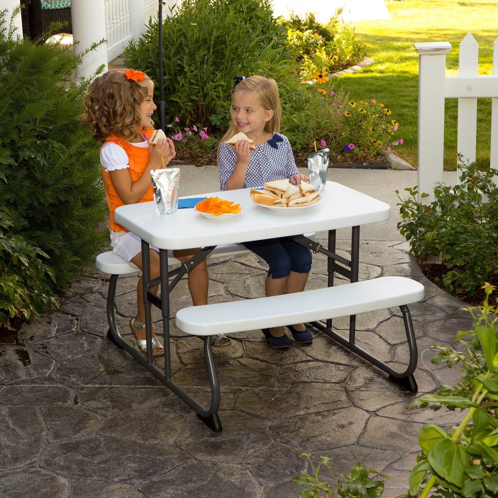 Lifetime Children's Picnic Table , White Granite (60239)