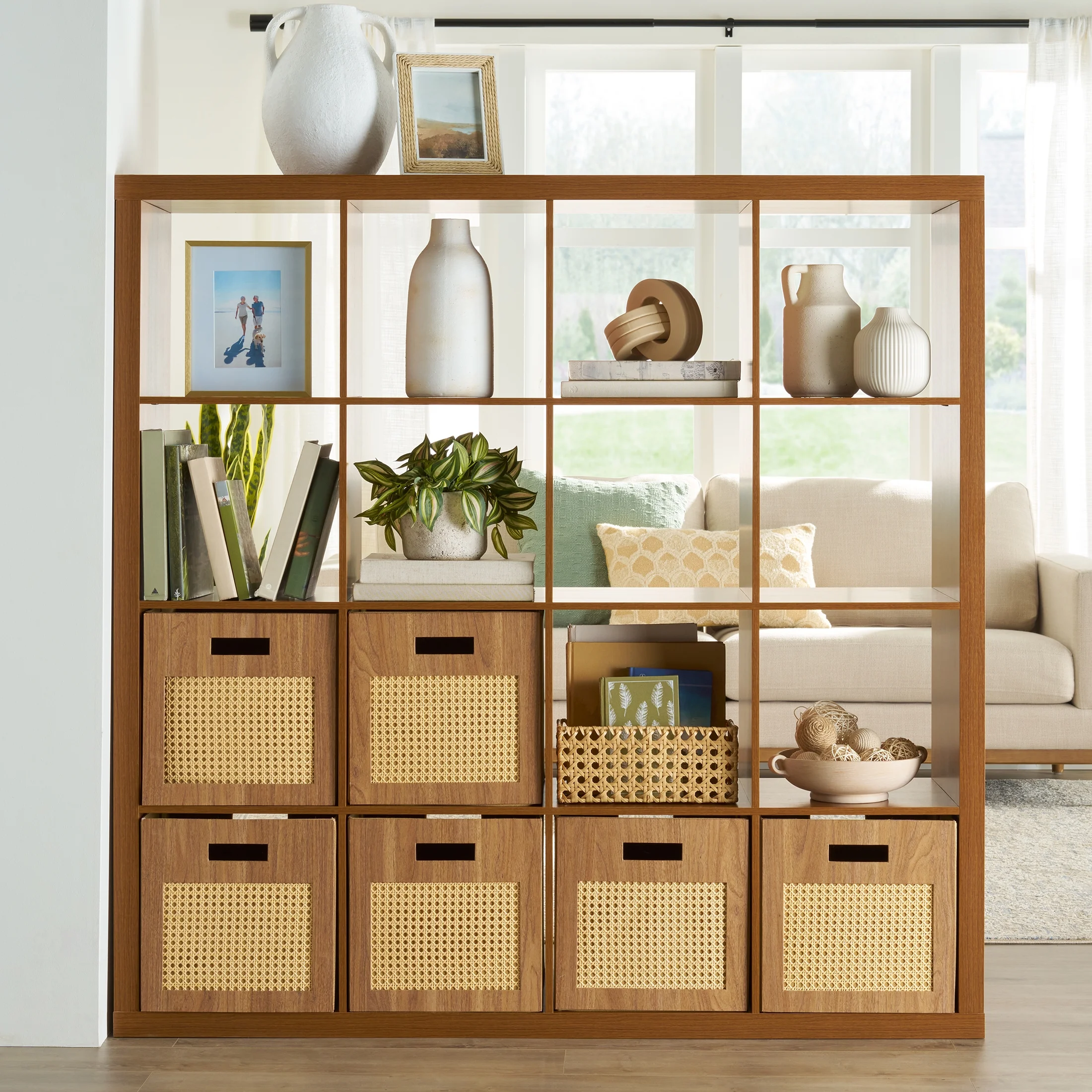 Better Homes & Gardens 16 Cube Storage Organizer, Acorn