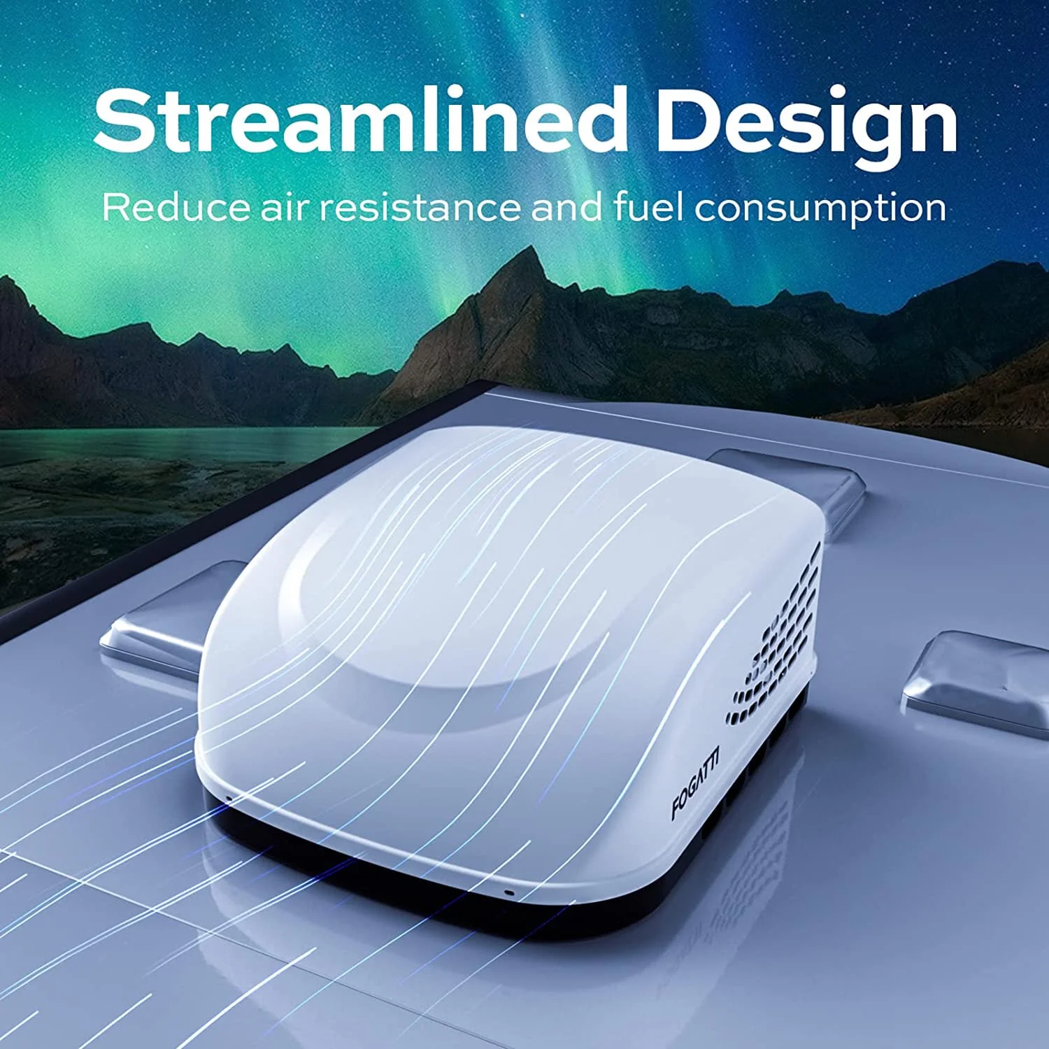 RV Air Conditioner 13500 BTU Rooftop AC Unit, Instacool with R32 Refrigerant & Wired Controller