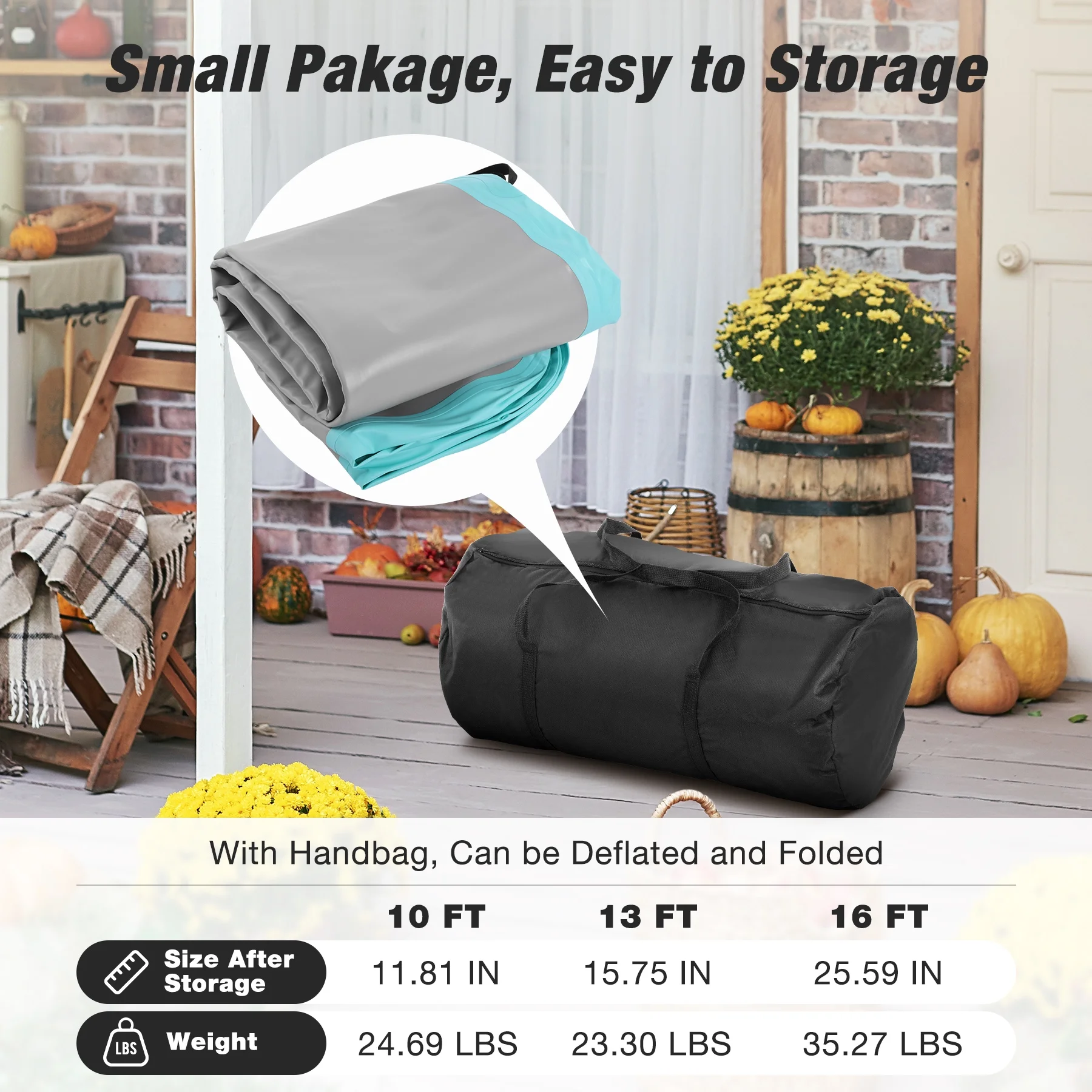 WARMOUNTS Tumbling Mat, 10 ft Inflatable Air Gymnastics Training Mats w/ Electric Pump, 4'' Thick Tumble Track for Home, Gym, Cheerleading, Water, Outdoor