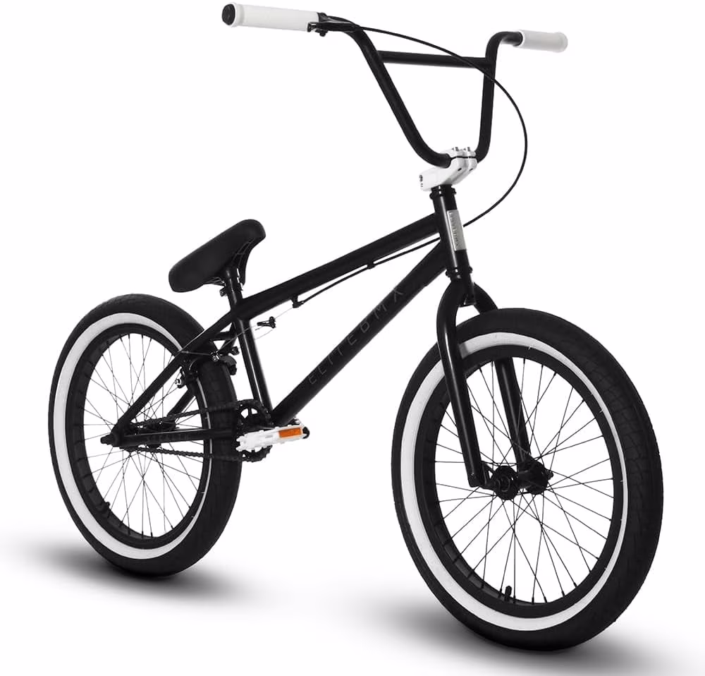 Elite BMX Bicycle 20�� Freestyle Bike - Stealth Blue Purple Ideal for Ages 7 to 18 Years