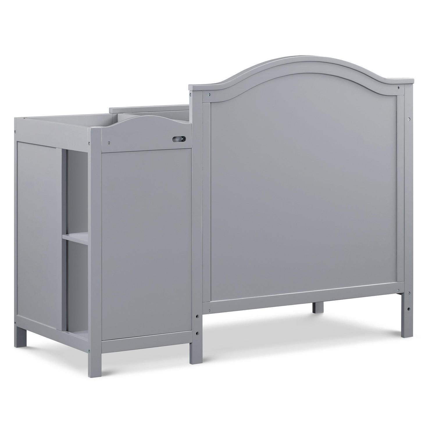 DaVinci Charlie 4-in-1 Convertible Mini Crib & Changer in Grey