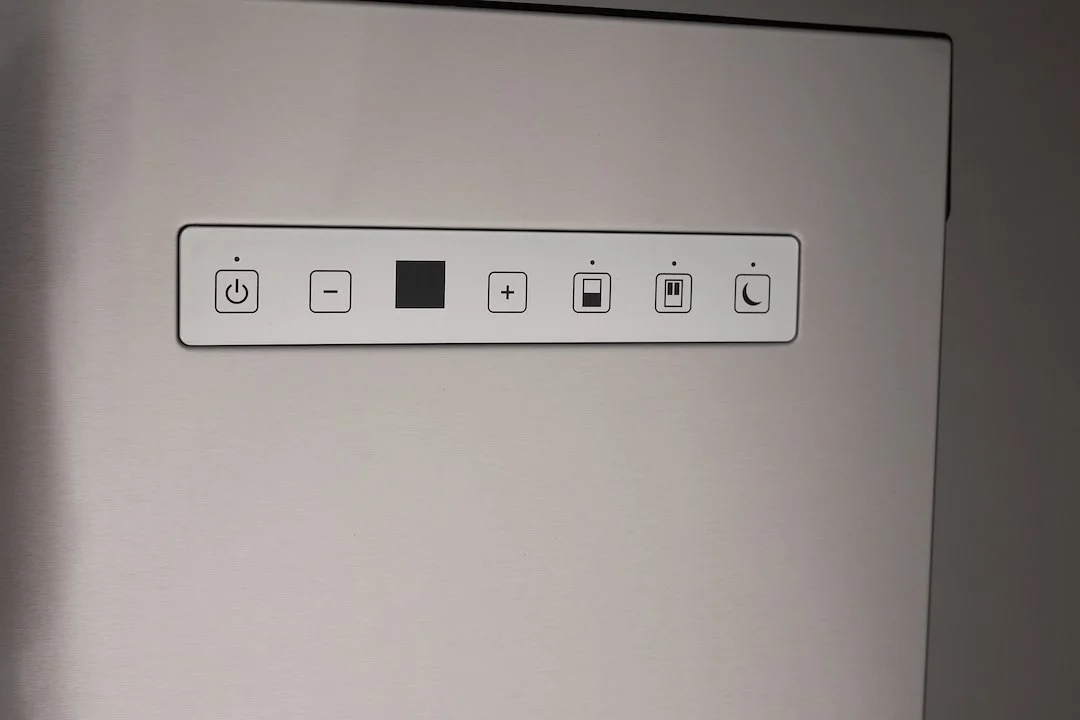 Norcold LED Temperature Controls Stainless Steel Black Frame Refrigerator