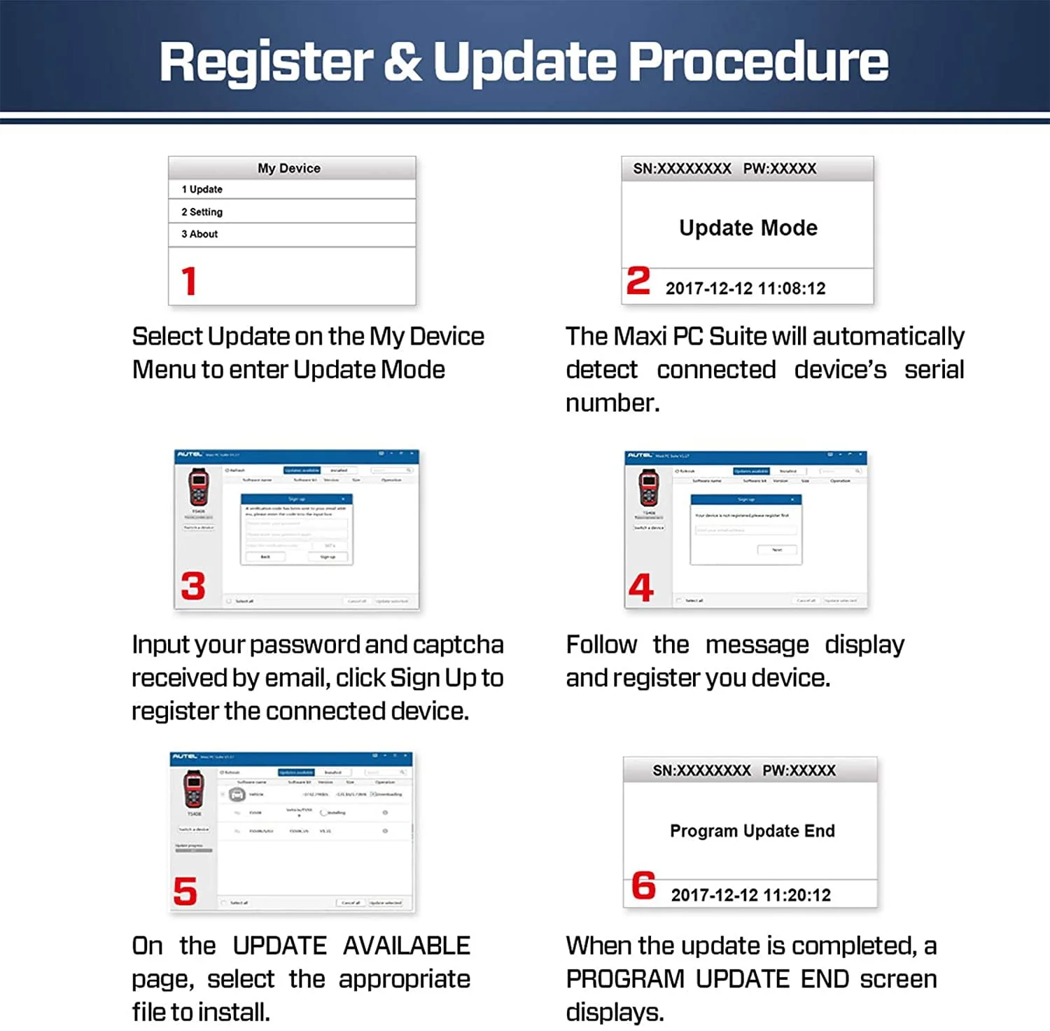 Autel TPMS Relearn Tool TS408, TPMS Reset, Sensor Activation, Program, Key Fob Testing