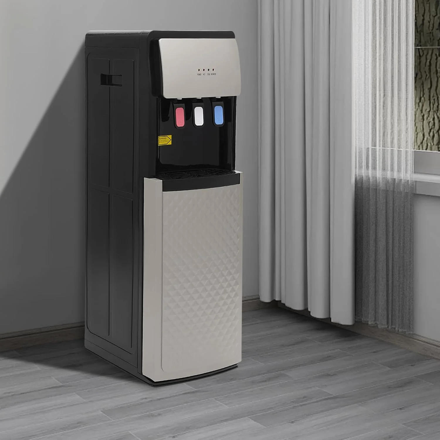 Champaign Gold 5 Gallon Water Dispenser, Bottom Loading Bottom Loading Hot Cold Water Cooler with 3 Temperature Settings, Ideal for Office, Home, Living Room