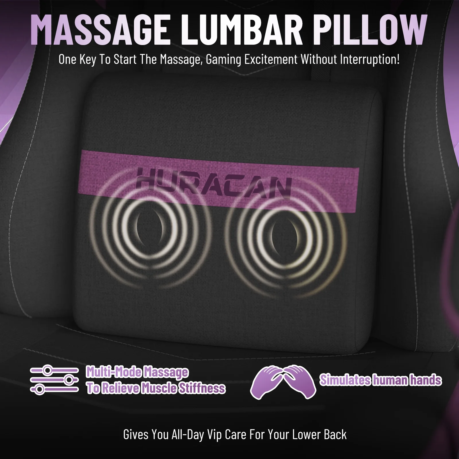 SOONTRANS Gaming Chair for Adults, Ergonomic Linen Fabric Computer Chair with Massage Lumbar Pillow, Gamer Game Chair with Adjustable Headrest, Comfortable Office Chair for Home, White