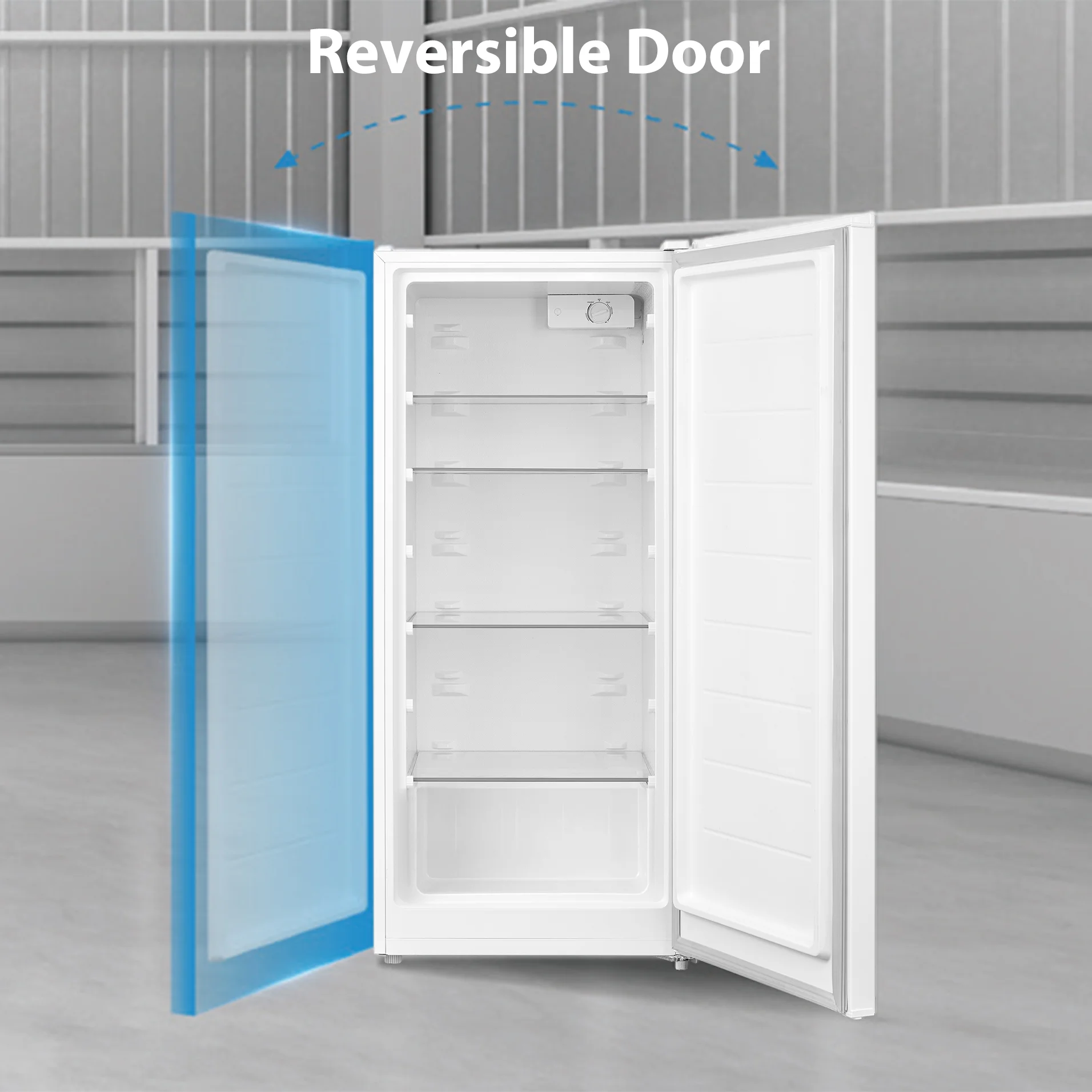 Arctic King 7.1 Cu ft Upright Convertible Freezer/Refrigerator, White