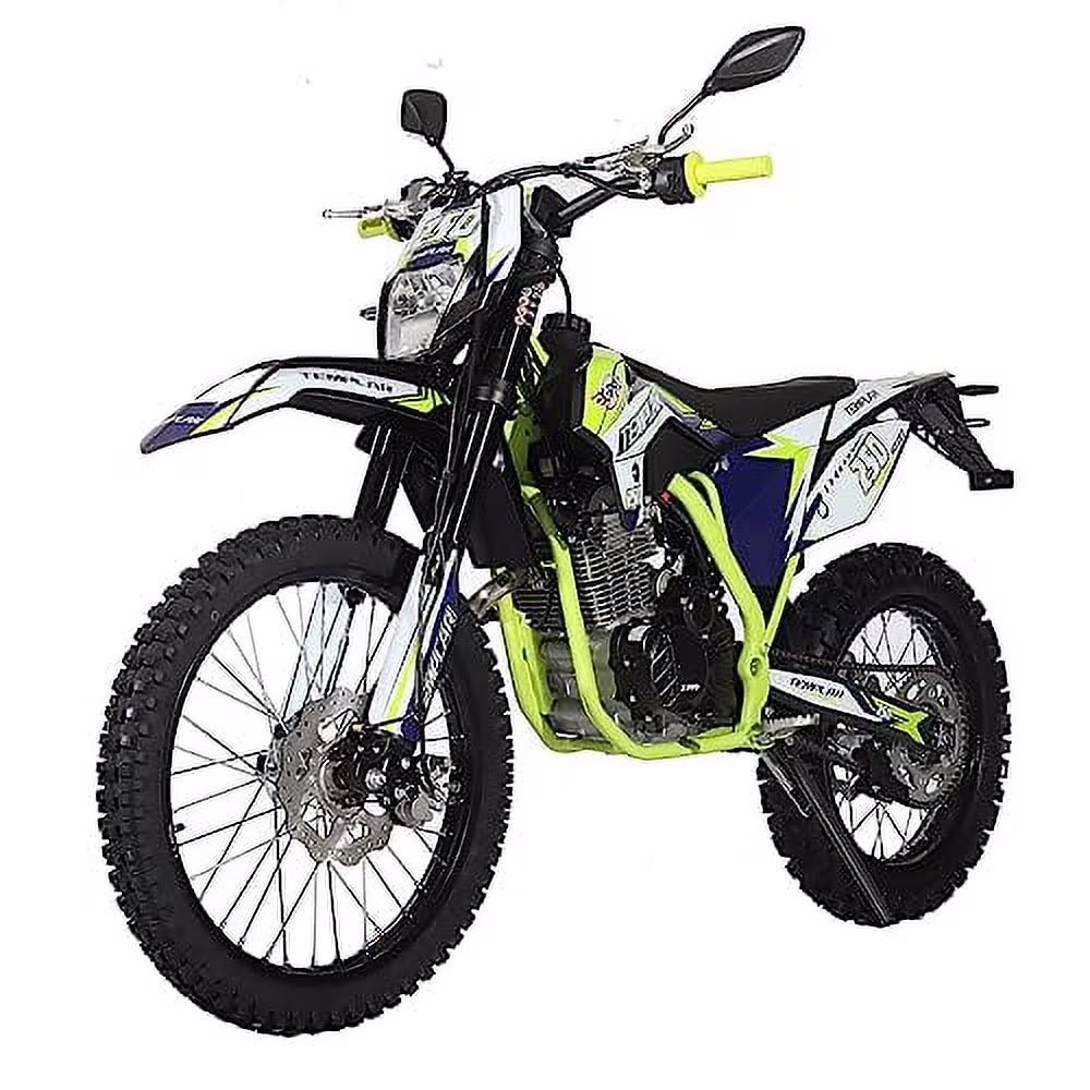X-Pro Brand New Templar 250cc Zongshen Brand Engine Gas Dirt Bike Pit Bike with All Lights and 5-Speed Manual Transmission, Electric/Kick Start! Big 21
