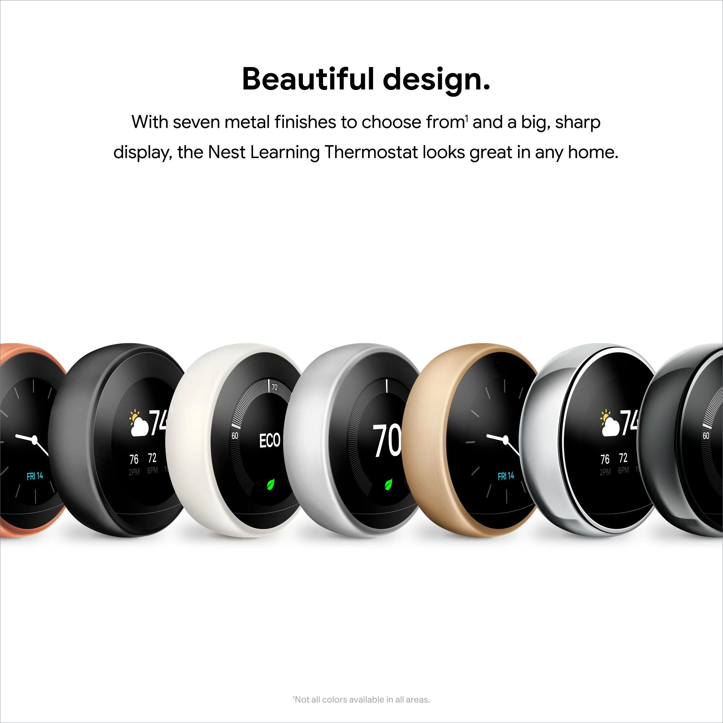 Nest Smart Learning Thermostat - 3rd Generation - Stainless Steel