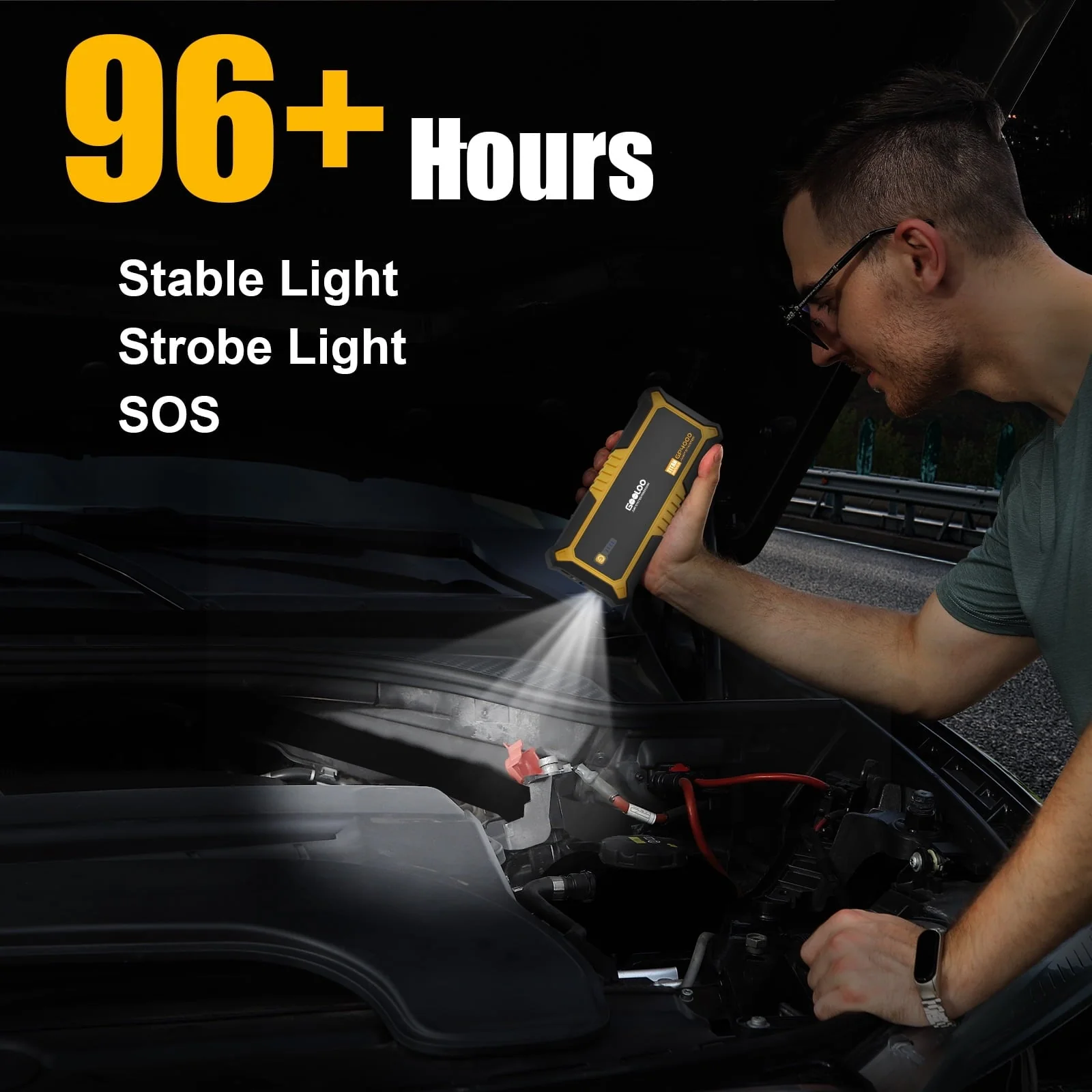 GOOLOO Car Jump Starter,4000A Peak 12V Battery Jumper Pack for All Gas and Up to 10.0L Diesel Engine,SuperSafe Lithium Portable Jump Box Battery Booster Box with USB Quick Charge and Type C Port