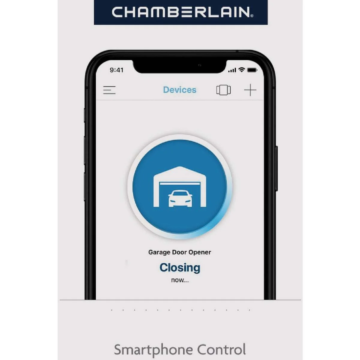 Chamberlain Garage Door Opener, 0.5 HP with Smartphone Control Bluetooth Technology