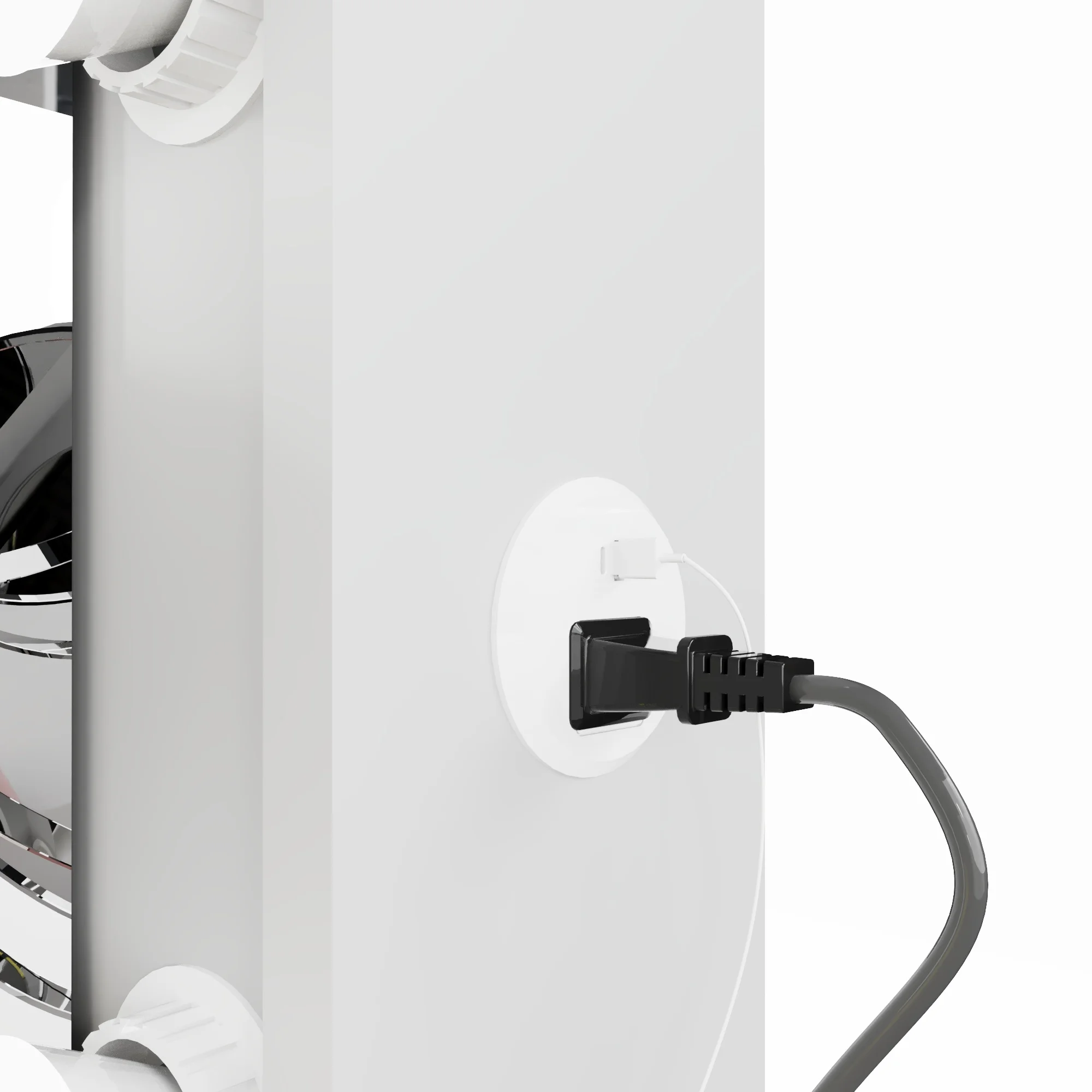 Boahaus GRWM Diana White Makeup Vanity with 7 Drawers, Mirror, Lights & Charging Station