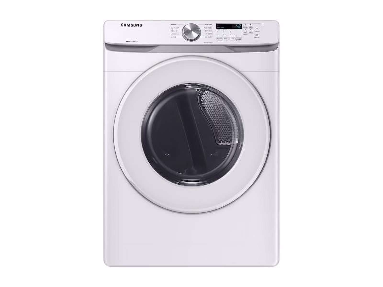 Samsung DVE45T6000W 7.5 Cu. Ft. Front Load Electric Dryer with Sensor Dry