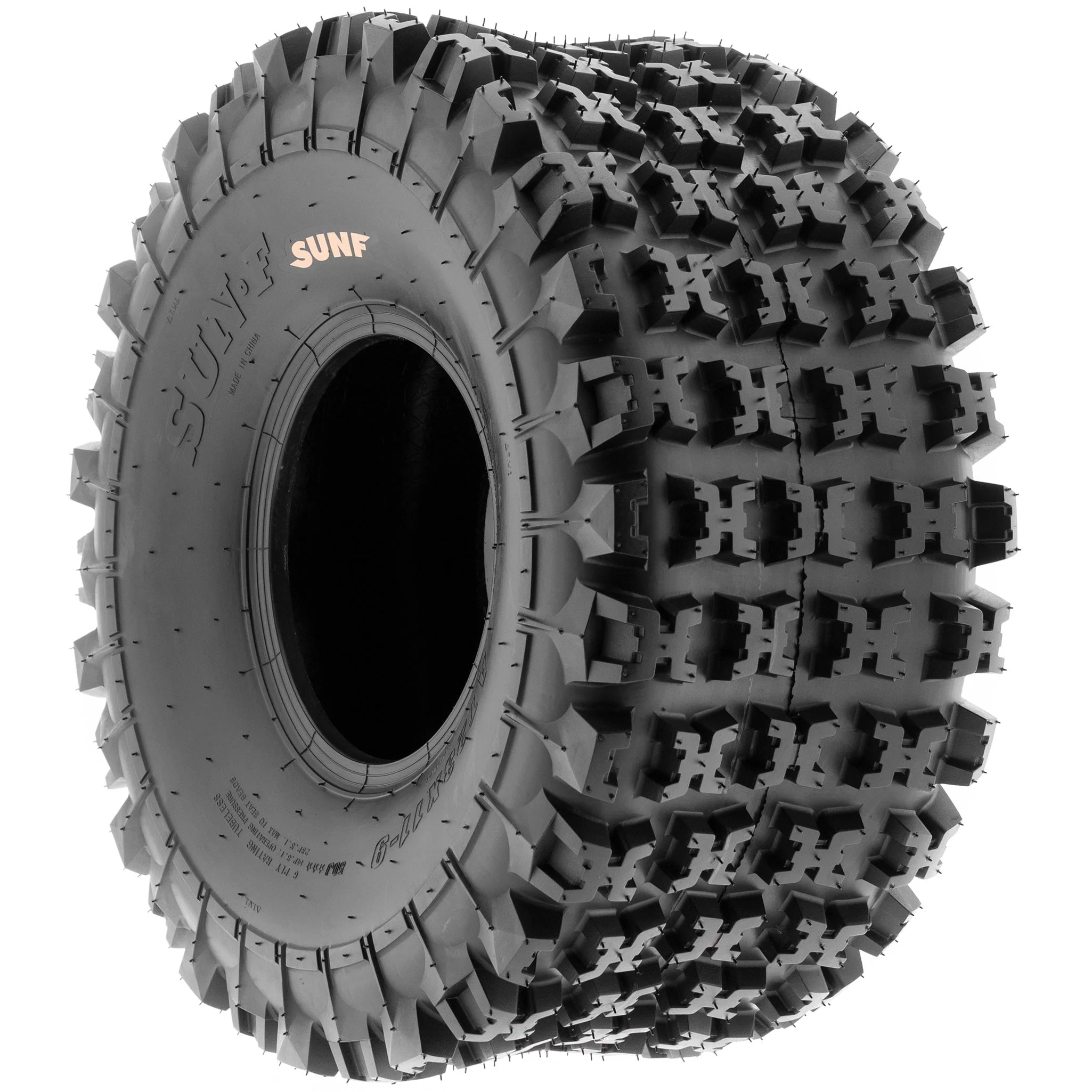 SunF All Terrain ATV UTV Tires 22x10-9 6 PR A027 (Pair of 2)