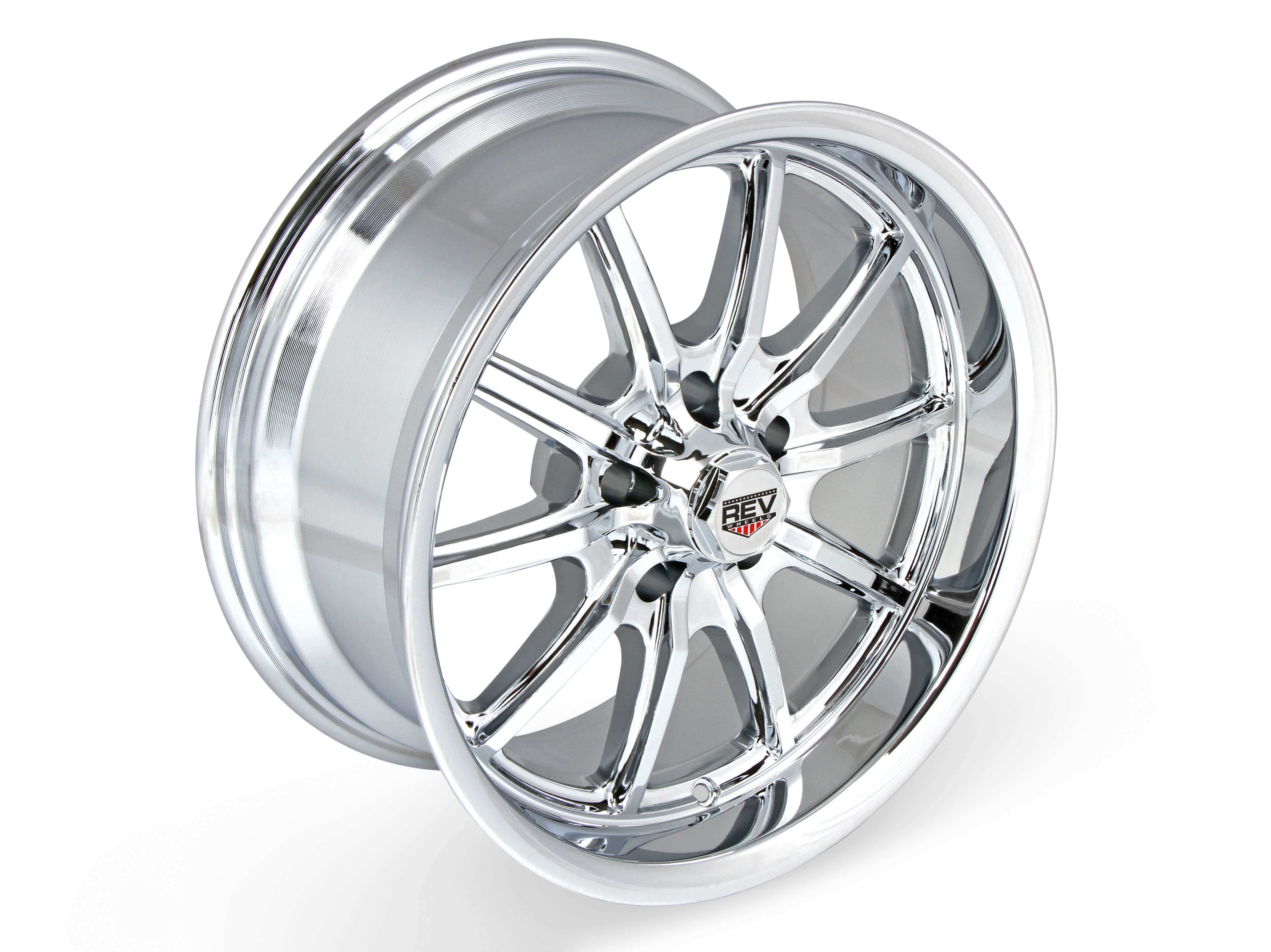 REV Wheels 110C-7806100 110 Series- 17x8 - 4.5 bs - 5x4.75/5x120.65 - Chrome