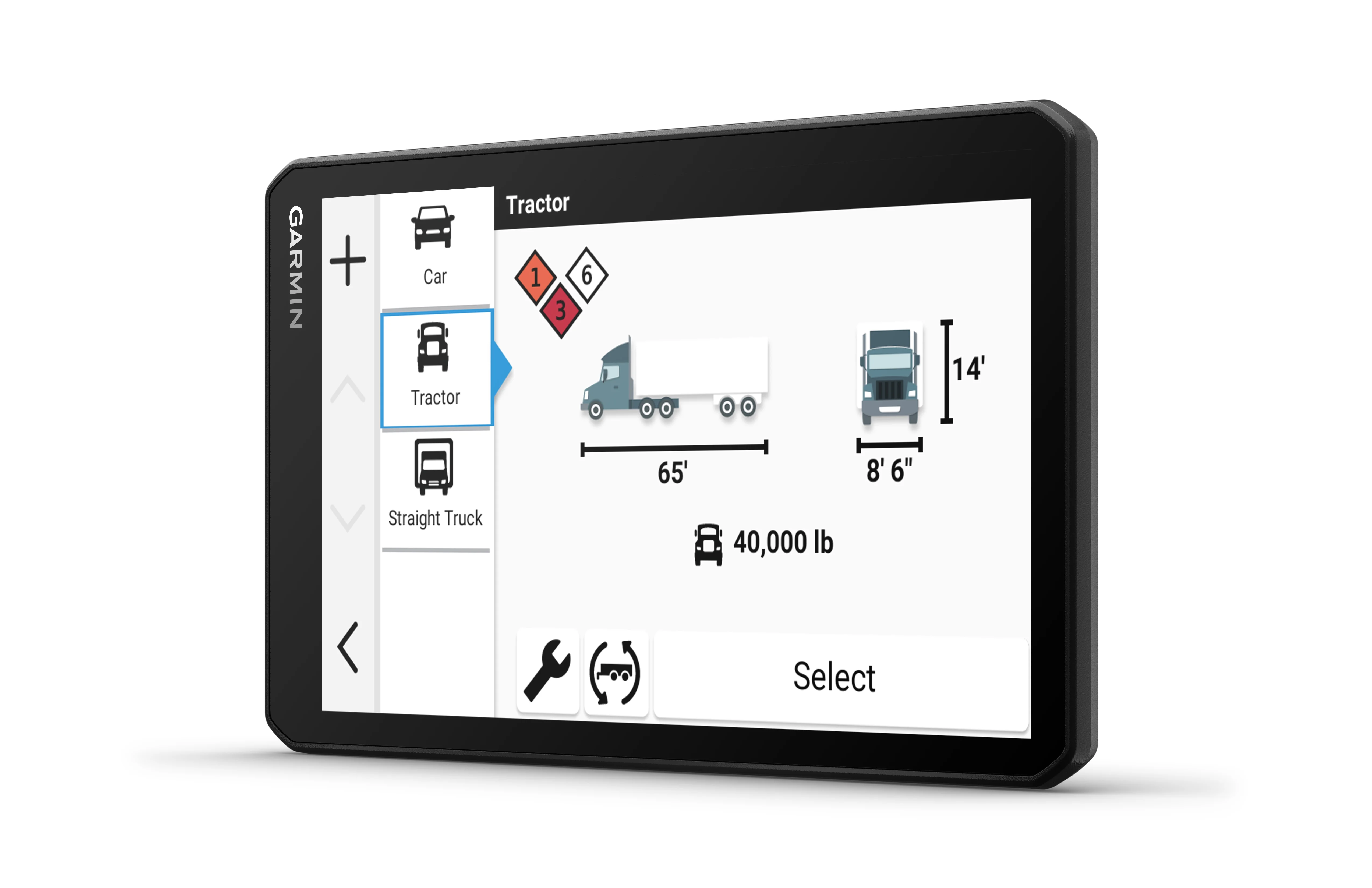 Garmin d��zl? OTR720, Large High-Res 7�� GPS Truck Navigator, Custom Truck Routing, Satellite Imagery, Wind Speed, Community-Shared Loading Docks, Truck Entrances & Parking Availability